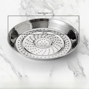 Stainless Steel Steamer Pan Thickened High Temperature Resistant Wok Specific Steaming Rack Universal Steamer Grid for Iron Wok