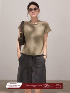 THROUS | Áo Thun Cổ Tròn Ôm Sát Đa Năng Cho Mùa Hè