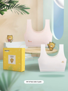 เสื้อชั้นในผู้หญิงระดับมัธยมต้น ทรงสวมสบาย สำหรับเด็กผู้หญิงวัยรุ่น สายเดี่ยวไม่มีกระดูก สวมใส่สบาย ป้องกันการขึ้นเนื้อ