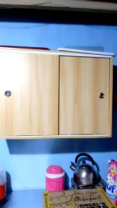 Nordic sliding door Hanging cabinet cabinet wall cabinet locker wall hanging storage cabinet