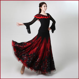 Modern Dance Dress New Style Ballroom Dance Performance Skirt Ballroom Dance Swing Skirt Waltz Costume Dance Long Skirt Women