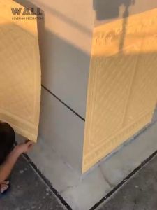 PAKET 5 LEMBAR Wallpaper Brickfoam Bata 3D Foam 38x 70cm Timbul Brickfoam wallpaper stiker dinding foam Bata