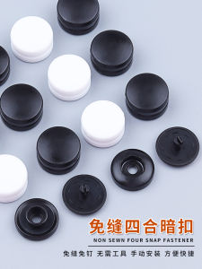 Snap Fastener Sewing Free Hidden Hook Handy Gadget Buckle Clinch Clothes Buckle Plastic Snap Fastener Invisible Snap Button Press Type
