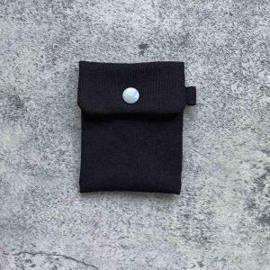 Handmade credit card / notes /ezlink holder with a charm and key ring