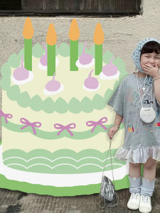 QIANHUAJIAN | Birthday Cake KT Board Decoration for Photo Shoot