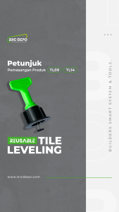 Tile Leveling Alat Perata Keramik Ubin Perapi Granit Model Putar TL09 & TL14 (ISI 50 PCS) - BRC depo
