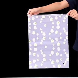 3/5/10Pcs Daisy Clothes Storage Zipper Bags / Travel Shoes Underwear Zip Lock Clothing Bag