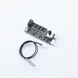 Aideepen | DC 5V 12V 5A 4-wire PWM Fan Speed Control Module with Smart Temperature-Controlled Cooling Temperature/RPM Display Type-C Power