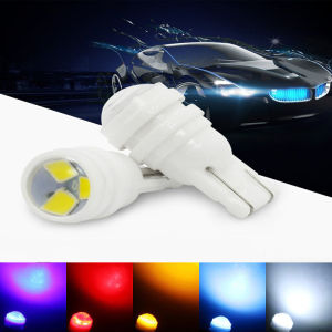 LED T10 Ceramic Lensa 3D Lampu T10 Keramik W5W Senja Sein Motor Mobil 12V