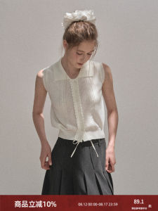 Vintage Sleeveless Slimming Polo Knit Vest