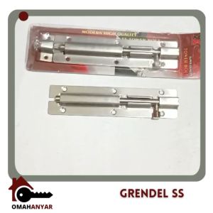 Grendel Pintu Kamar Mandi Lemari SS Stainless Steel 304 2 inch 3 4 6 8 10" Slot Bolt Anti Karat