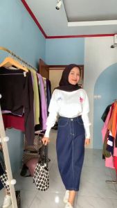 Sweater Rajut Kamari Atasan Blouse Wanita lengan panjang KOREAN KNIT TOPS