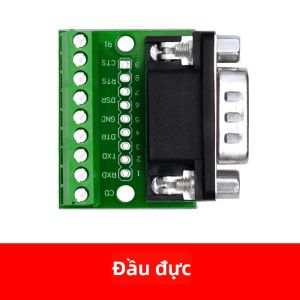 DB9 RS232 Serial Solderless Connectors Nữ Nam Adapter Breakout Board Cho Máy Tính Đầu Cuối Mô-đun Mạch Tích Hợp