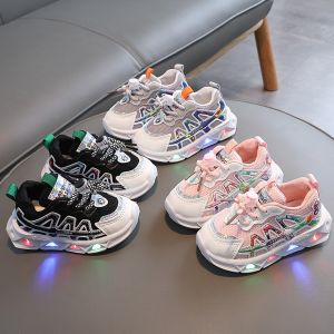 Sepatu Anak LED Import WAVE LED Sneaker Size 21-30 Sepatu Anak Cowok dan Cewek Model Slip On