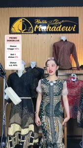 Setelan Batik Couple Modern Motif Salvia Slimfit Premium Lapis Full Furing