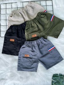 celana pendek anak laki-laki untuk anak usia 1-6 tahun variasi saku sleting