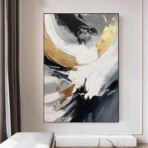 HUAYASEN | Modern Minimalist Luxury Abstract Gold Decorative Painting