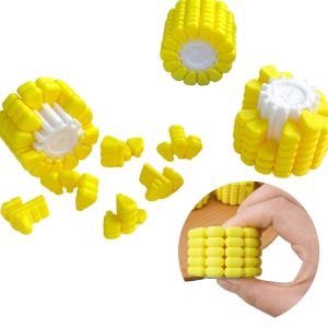 3D Printed Corn Fun Magic Cube Tetris Jigsaw Puzzle Toys Creative Stress Relief Unlock Brain Burning Teaser Desktop Novelty Gift
