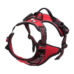 TRUELOVE Pet Harness Reflective Dog Harness Adjustable Breathable Mesh with Quick Release Buckles Comfortable Soft Handle for Dogs