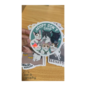 Customized Sticker Waterproof per A4 sheet