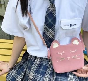 Túi đeo chéo bé gái da PU từ 3-10 túi đeo chéo mini hình mèo thời trang bé gái túi đeo cho bé Pama STORE PK83