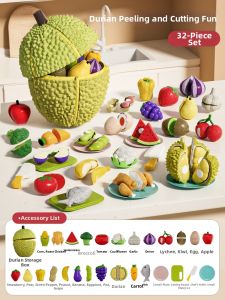 Aomosin | Educational Peelable Bite-friendly Fruits and Vegetables Cutting Playset