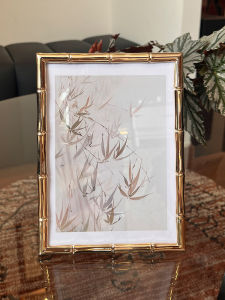 New Chinese Style Bamboo Node Photo Frame 6 Inch 7 Inch Couple Graduation Photo Frame Desktop Metal Decoration Ornaments