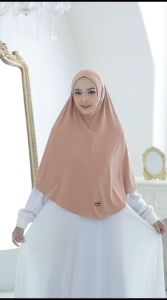 Jilbab Instan Bergo Malay Jumbo XL Jersey Super