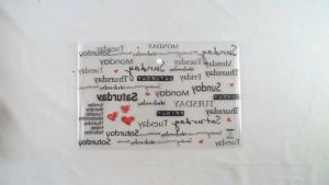 Map Plastik Kancing F4 TOMEX Smart Pocket Map Kancing Plastik Motif SUNDAY MONDAY Isi 6 pcs