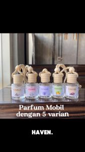 HAVEN PARFUM MOBIL VANILLA 10 ML - PARFUM MOBIL DAN RUANGAN MEWAH AROMA TERAPI - PENGHARUM MOBIL - PENGHARUM RUANGAN - PARFUM GANTUNG MOBIL