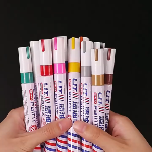 3Pcs White Paint Pen Car Marker Pen Waterproof Permanent Motorcycle Tire Paint Marking Pen Quick Dry