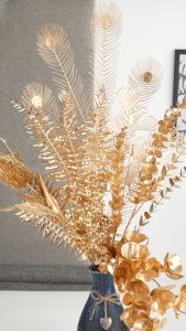 PAKIS GOLDEN ARTIFICIAL LENGKUNGAN COKELAT ANGGREK RANGKAIAN DEKORASI PELAMINAN MERAK BULU MURBERRY SNOW BALL EKALIPTUS GOLD HIASAN BUNGA AESTHETIC RUMAH HOME DECOR PESTA NATAL BUKET DAUN GINKO MONSTERA PAKIS DOLLAR EUCALYPTUS EMAS GOLD FLOWERS LOVE PREMI