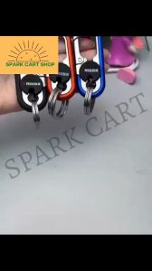 SPARKCART Duty Key Chain Anti-Loss Keychain with Double Keyrings Metal Car Keychains Car Fob Key Keychain Holder