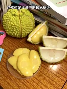 Kids Food Kitchen Toy Mini Model Realistic Fruit Peelable Food Cutting Toy Set Kid Play House Stress Relieve Toys