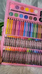 [BUY 1 TAKE 1]168/208PCS Kids Super Mega ART Coloring Set Painting set Color Set Water Color Pen Crayon Drawing set For Children Gifts Tools Kit Boys Girls Students Christmas Birthday Holiday Festival Neon Book Ink Craft Washable Pencils Oil Sticks Pastel