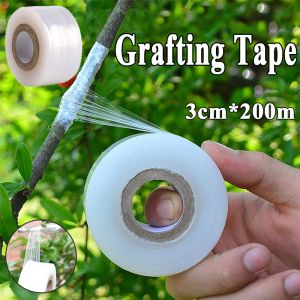 3cm*200m Tape PE Plastic Stretch Film for Fruit TreeNursery Plants Seedlings Vine Grafting Supplies Repair Pruner Moisture Barrier Garden Tools
