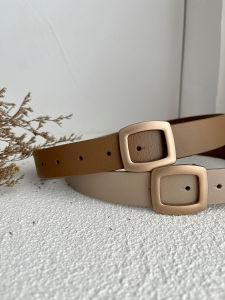 เข็มขัดหนังแท้แฟชั่นสําหรับผู้หญิงที่สมบูรณ์แบบสําหรับฤดูร้อนมีสไตล์กางเกงเอวอเนกประสงค์กระโปรงตกแต่งสูทกางเกงยีนส์