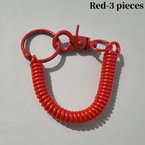 Colorful Spring Coil Lanyard DIY Phone Tether Keychain Pendant Earphone Holder For Mobile Case Accessory
