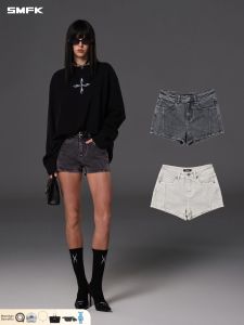 SMFK | Elastic Retro Denim Shorts