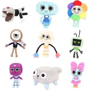 Dandys World Plush Horror Game Dandy World Scrap Soft Stuffed Plush Toy Cute Boxten Poppys Plushie Pillow Dolls For Kids Gifts