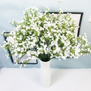 58cm Artificial Fake Babys Breath Gypsophila Silk Flowers Bouquet Home Wedding Decor