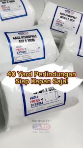 ISI LEBIH PANJANG GUNAMED KASA gulung kasa steril 10 cm x 40 yard