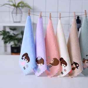 Handuk Muka Motif Ukuran 25x25cm Sapu Tangan Bulu Halus dan Cepat Kering Serbaguna Quick Drying Face Towel Mini Microfiber Super Lembut Import Murah PTT