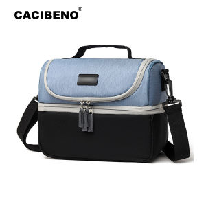 7L Double Deck Thermal Cooler Insulated Lunch Bag Portable Baby Bottle Bag