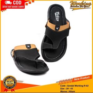 sandal kulit pria sandal pria dewasa ringan anti selip sandal kulit impor