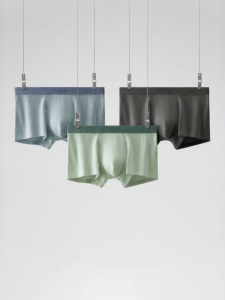 Bananain | Breathable Mens Cotton Boxer Briefs 3 Pieces
