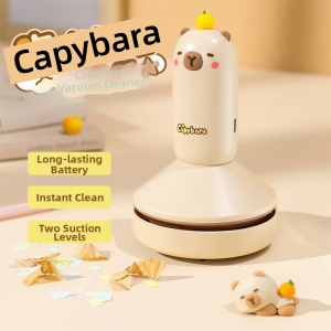 LINGYUE | Portable Mini Electric Desk Vacuum Cleaner for Dust and Eraser Shreds