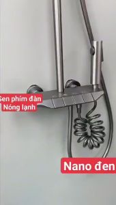 [ROYAL ROOM] Bộ sen cây 6540 4 nút thiết kế phím đàn Piano Xám 4 trong 1 đứng Nóng Lạnh sen mạ nano cao cấp sang trọng hiện đạiSen Tắm Tăng Áp Cao Tiết Kiệm Nước Với Bộ Vòi Xịt Vệ Sinh