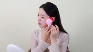 3 in 1 Silicone Face Brush with Phototherapy Heat Therapy and Sonic Vibration for Deep Pore Cleaning Facial Cleansing Tool