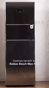 Bosch CMC36K03N7 Free-Standing Fridge-Freezer with Freezer at Top 187 x 67 cm Series 4